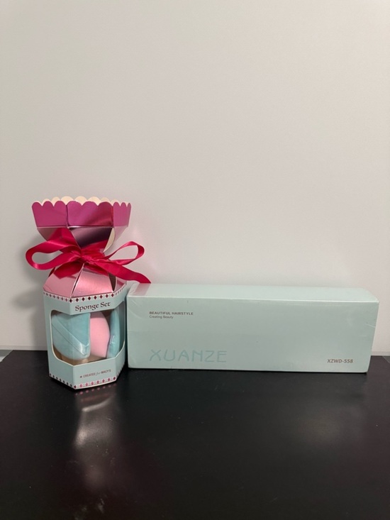 Xuanze Other - Xuanze Flat Iron and Makeup Sponge Set Gift Pack! NWB